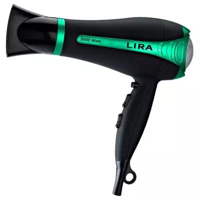 Фен Lira LR 0702, черный/зеленый