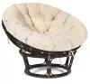 Кресло TetChair Papasan 23/01W (с подушкой) античный черно-коричневый/ткань Старт