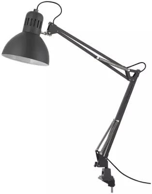 Лампа офисная ИКЕА 80393560, E27, 13 Вт, цвет арматуры: серый, цвет плафона/абажура: серый