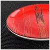 Тарелка фарфоровая десертная Wilmax Scratch, d=17,5 см, цвет красный