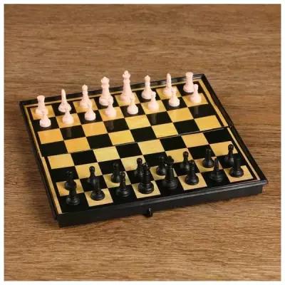 Настольная игра 3 в 1 "Атели": шашки, шахматы, нарды, 19 х 19 см./В упаковке шт: 1