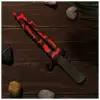 Сувенирное оружие из дерева «Штык нож», красные узоры