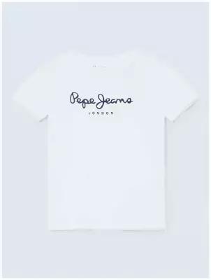 футболка для мальчиков, Pepe Jeans London, модель: PB503491, цвет: белый, размер: 14