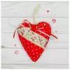 Мягкая игрушка-подвеска «Сердце», с цветочком, виды микс