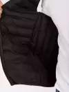 Жилет мужской с капюшоном стеганный цвет черный, размер 6XL RU-56