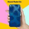 Силиконовый чехол на Xiaomi Redmi Go Синий сердца / для Сяоми Редми го