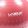 Массажный мяч LiveUp HALF MASSAGE BALL+9' handpump Унисекс LS3569 65см