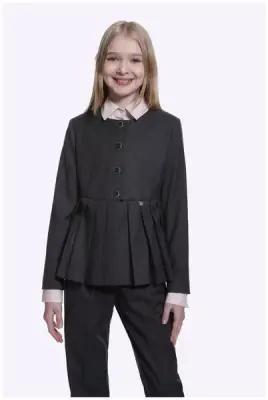 Школьный пиджак Шалуны, размер 40, 158, серый