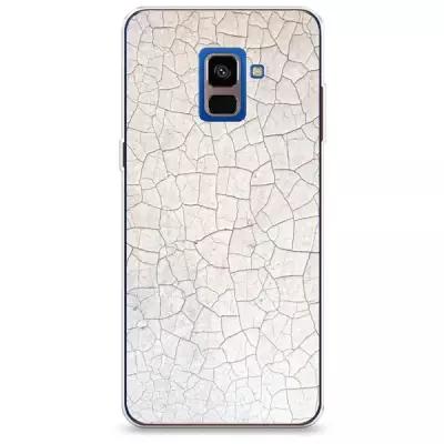 Силиконовый чехол "Неровные полоски фон" на Samsung Galaxy A8 2018 / Самсунг Галакси А8 2018