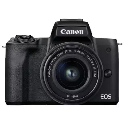 Цифровой фотоаппарат Canon EOS M50 Mark II Kit 15-45mm IS STM - EF-M 55-200mm IS STM black