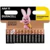 Батарейка алкалиновая Duracell Basic, AAA, LR03-12BL, 1.5В, отрывной блистер, 6х2 шт. Duracell 13091