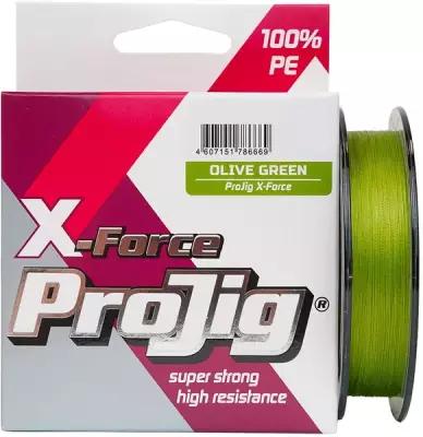 Плетеный шнур для рыбалки ProJig X-Force 0,20 мм, 15,0 кг, 100 м, хаки