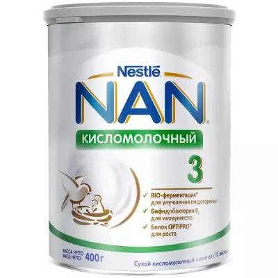 NAN Кисломолочный 3 Сухой кисломолочный напиток для детей с 12 месяцев, 400 г