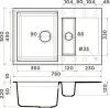 Мойка кухонная прямоугольная Omoikiri Sakaime 78-2-GR leningrad grey (4993559)