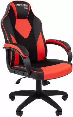Компьютерное кресло Chairman GAME 17 игровое, обивка: искусственная кожа/текстиль, цвет: черный/красный