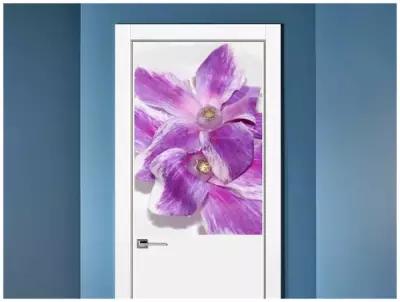 Модульный постер для интерьера "Цвести, цикламен, фиолетовый" 60x90 см. в тубусе, без рамки