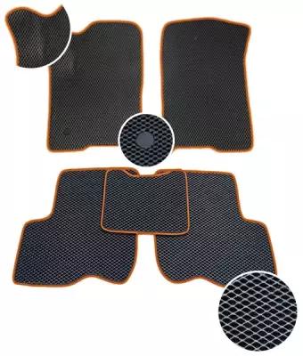 Автомобильные коврики ЕВА/EVA в салон с 3D лапкой для Daewoo Matiz (1998-2015) Дэу Матиз,(Без разреза)