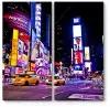 Модульная картина Неоновые огни Нью-Йорка 90x90