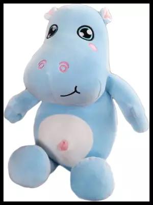 Плюшевая игрушка голубой Бегемотик (30 см)