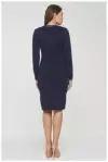 Платье VAY. размер 52, 189/А19 темно-синий/пайетки серый