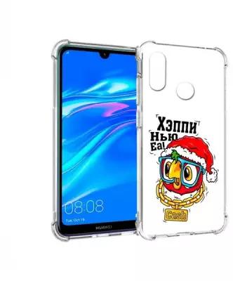 Чехол задняя-панель-накладка-бампер MyPads Хэппи нью еа для Huawei Y9 2019/Enjoy 9 Plus/Y8S противоударный