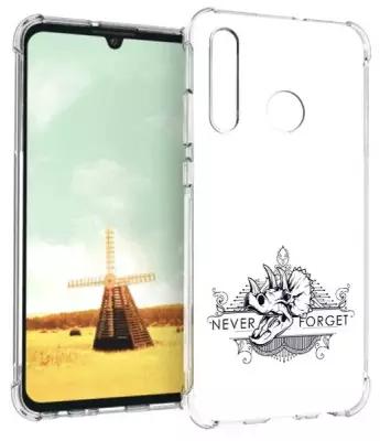 Чехол задняя-панель-накладка-бампер MyPads логотип носорога никогда не забуду для Huawei Honor 10i/Enjoy 9S/P Smart Plus 2019/Honor 20E противоударный