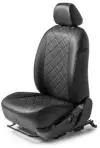 Авточехлы Rival Ромб (спинка 40/20/40) для сидений Skoda Kodiaq I (5 мест) 2017-н. в, эко-кожа, черные, SC.5107.2