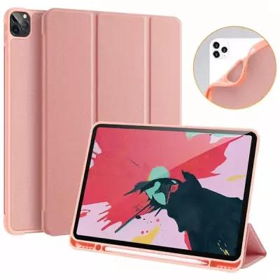 Чехол книжка для Apple iPad Pro 11" (2020) слот для apple pencil 2020 Dux Ducis Domo Series pink sand