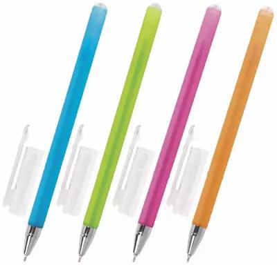 Ручка шариковая масляная BRAUBERG "FRUITY ST", синяя, корпус soft touch, узел 0,7 мм, линия письма 0,35 мм, 142654