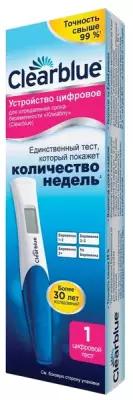 Тест Digital для определения срока беременности, 1 шт., Clearblue, 1 уп
