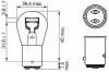 Лампа 1ШТ(НЕ 1 коробка)Bosch тормоза и габарита Лада Калина2,Гранта FL хэтчбек+универсал,Датсун он-ДО/ми-ДО!см.описание!P21/4W BAZ15d 12V 1987302215
