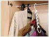 Штанга в шкаф для вещей профильная / вешалка в шкаф с крепежами / 80 см