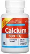 Таблетки 21st Century, Calcium + D3, Кальций и витамин D3, 90 шт