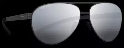 Титановые солнцезащитные очки GRESSO Santiago - авиаторы / серые