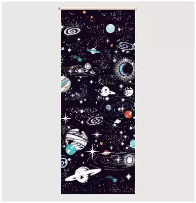Дизайнерские рулонные шторы нэтэли "Космос: планеты и звезды" 70х175см