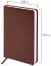 Ежедневник-планер (планинг) / записная книжка / блокнот недатированный формат А5 138x213 мм Brauberg Profile, балакрон, 136 листов, коричневый
