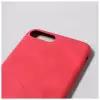 Чехол LuazON для iPhone 7 Plus/8 Plus, с отсеком под карты, кожзам, красный