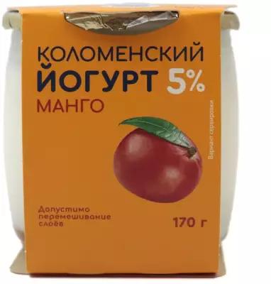 Йогурт "Коломенский" Манго 5% 170 г