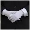 Перчатки хлопковые с застежкой для официантов, парадные, офицерские, унисекс, размер универсальный, TM Cottonia,1 пара