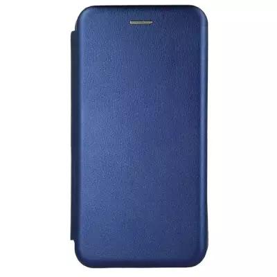 Чехол-книжка для Samsung Galaxy A01 синий, с магнитным замком, подставкой и отделением для карт