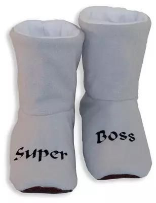 Тапочки Super Boss светло-серые с белым размер 40-41