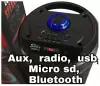 Портативная колонка (ZQS-6212) Bluetooth/USB/MicroSD/FM/ (черная)