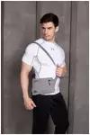 Сумка на плечо Umbro Utility Shoulder Bag. Удобная сумка из полиэстера через плечо с регулируемым ремнем Umbro, серый, 1 литр, 23.5 х 18 см
