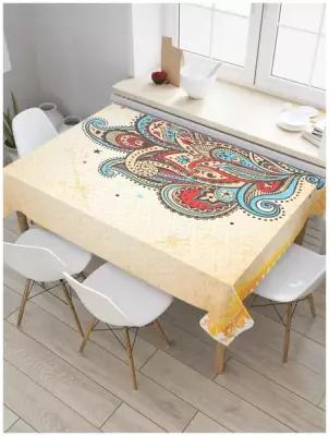Скатерть прямоугольная JoyArty на кухонный стол "Возникновение природы" из оксфорда, 120x145 см