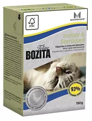 Bozita кусочки в желе для домашних и стерилизованных кошек с курицей