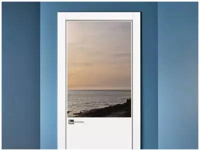 Модульный постер для интерьера "Заход солнца, море, закат на море" 60x90 см. в тубусе, без рамки
