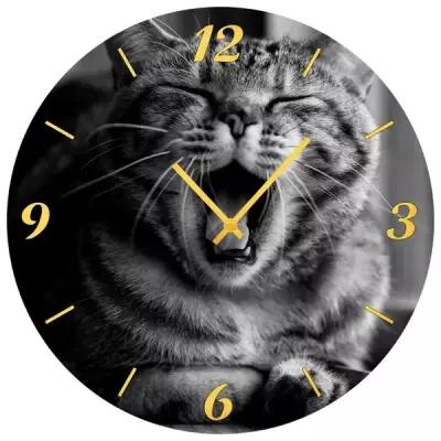 SvS Настенные часы SvS 3501859 Зевающий кот