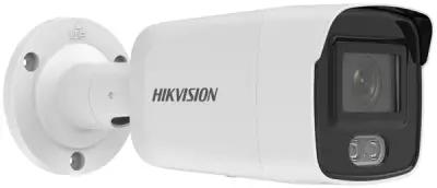 Hikvision DS-2CD2027G2-LU(2.8mm) IP 2Мп цилиндрическая ColorVu с LED-подсветкой до 40м; с Deep learning алгоритмом; 1/2.8"" Progressive Scan CMOS; объектив 2.8мм; механический ИК-фильтр; 0.0005лк; с