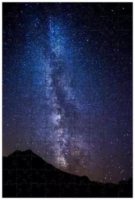 Магнитный пазл 27x18см."Звезды, небо, ночь" на холодильник