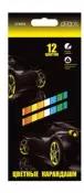 КОКОС Цветный карандаши Ergo First Speed Racing, 12 цветнов, 215603